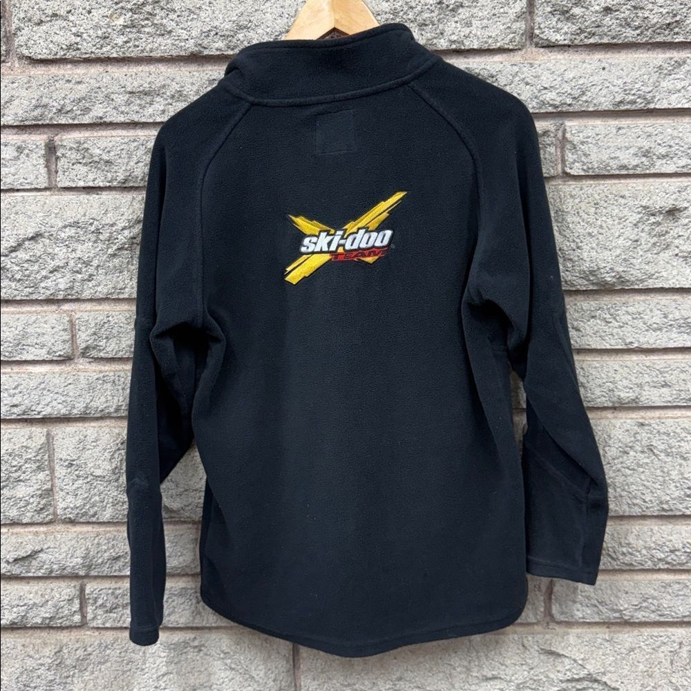 Kids Ski-Doo Black Fleece Jacket with Red Accents sz 14/16 - Picture 3 of 4